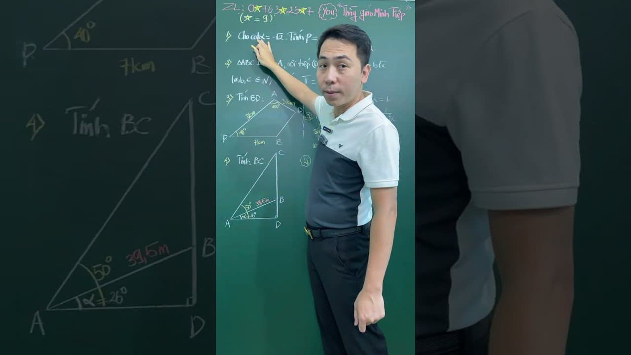 Ảnh bìa video Live - 2K10 - Hình 10: Ôn tập thi GHK1 - Hệ thức lượng