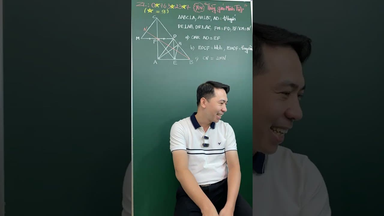 Ảnh bìa video Live - 2K12 - Hình 8: Hình bình hành, thang cân, CM đẳng thức cạnh