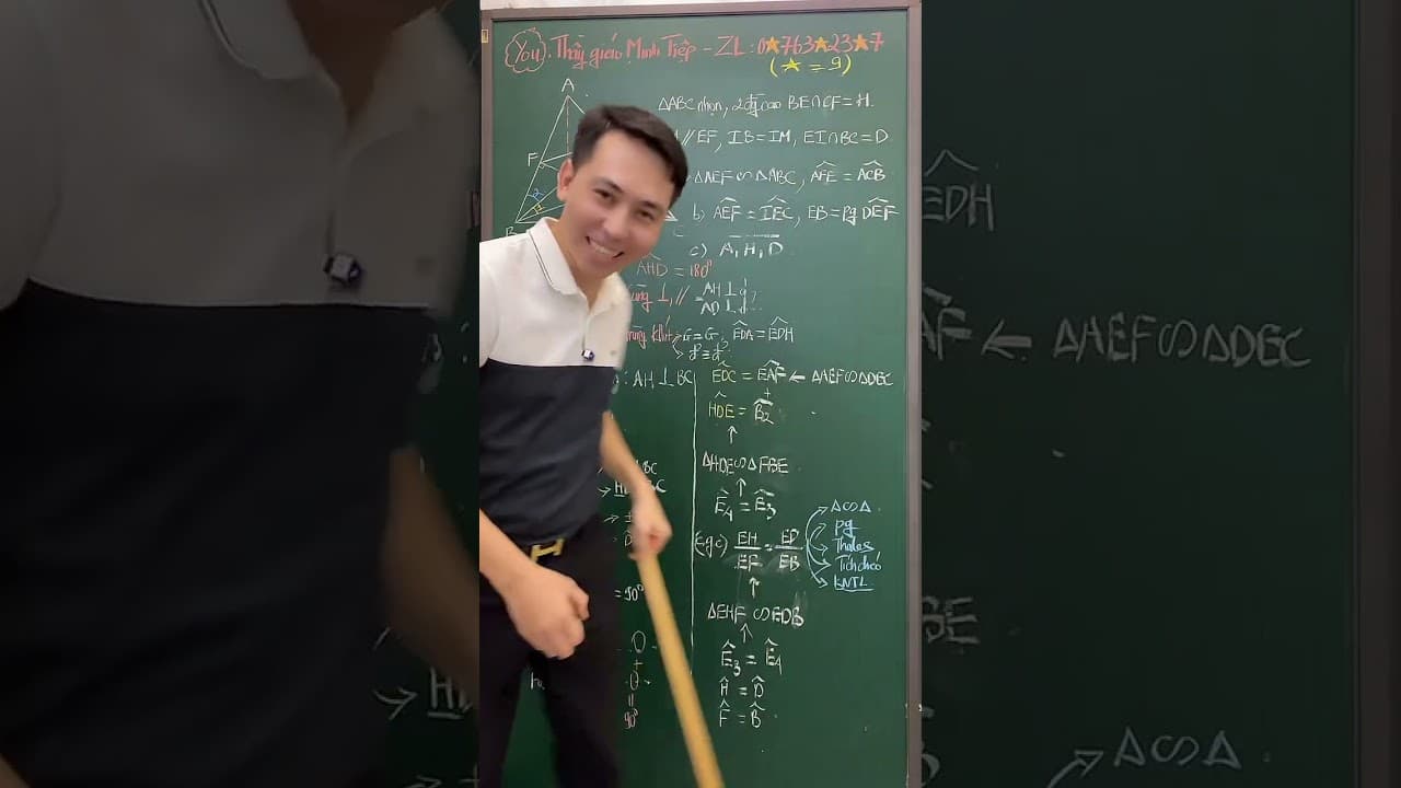 Ảnh bìa video Live - Hình 9 - Kỹ thuật kết nối góc & Chứng minh thẳng hàng (P2) - Sau sập live