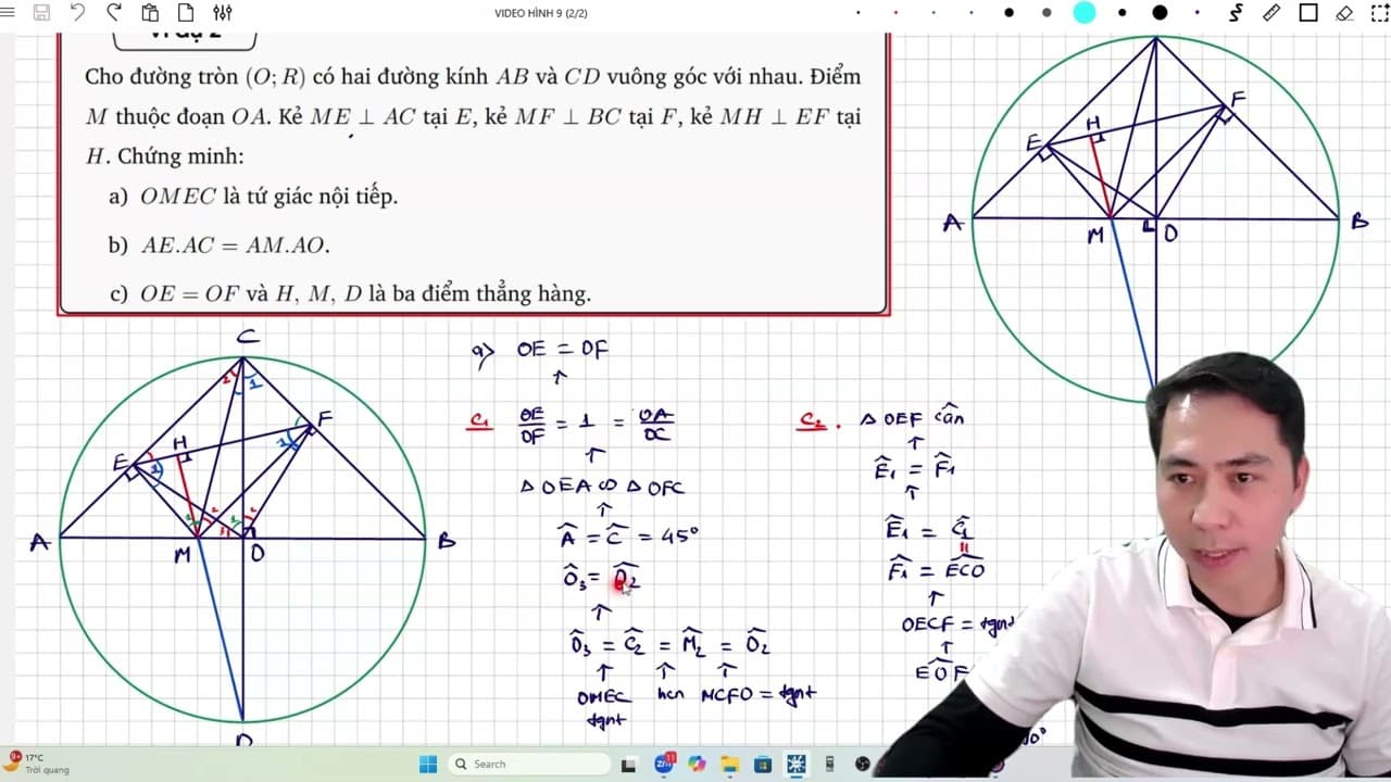 Ảnh bìa video Hình 9 - Câu B2 - Kỹ thuật chứng minh cạnh = nhau