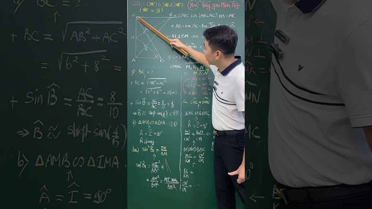 Ảnh bìa Hình 9 - Chứng minh 3 điểm thẳng hàng bằng phương pháp chứng minh trùng khít hoặc cùng vuông góc