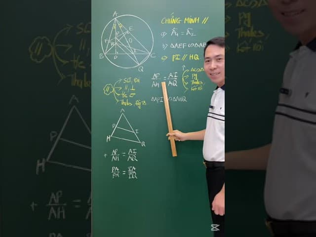 Ảnh bìa video Hình 9. Chứng minh song song bằng kỹ thuật kết nối tỉ lệ