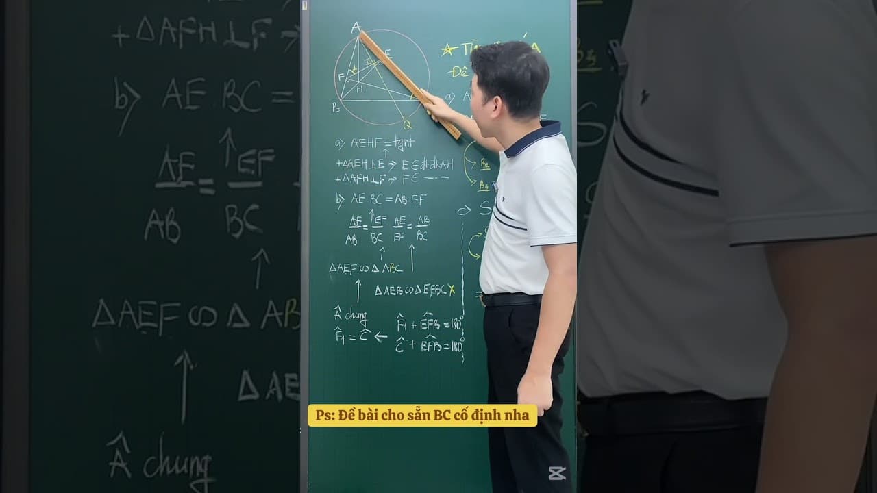Ảnh bìa Hình 9. Câu c - tìm vị trí điểm A để diện tích tam giác AEF là lớn nhất