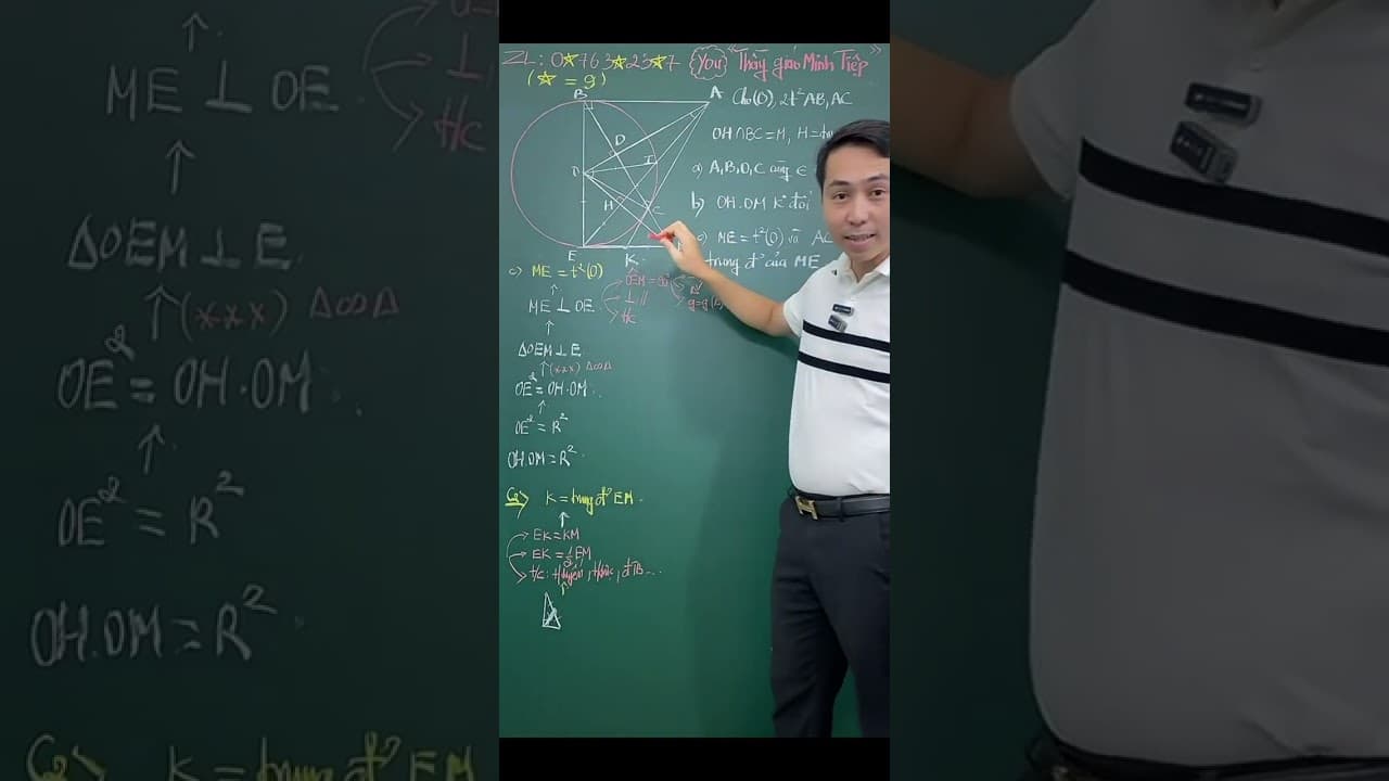 Ảnh bìa video Hình 9 - Chứng minh tiếp tuyến, chứng minh trung điểm