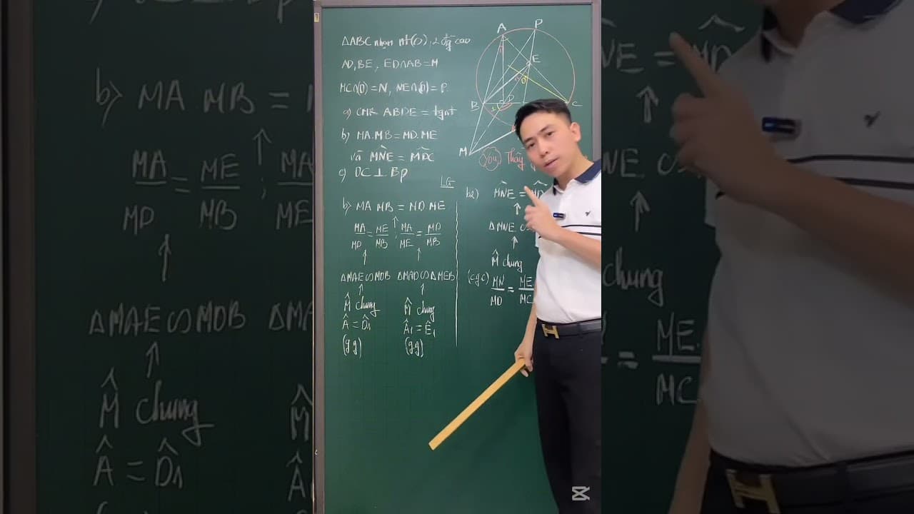 Ảnh bìa video Hình 9. Ứng dụng mô hình cát tuyến suy đẳng thức tích để chứng minh tỉ lệ