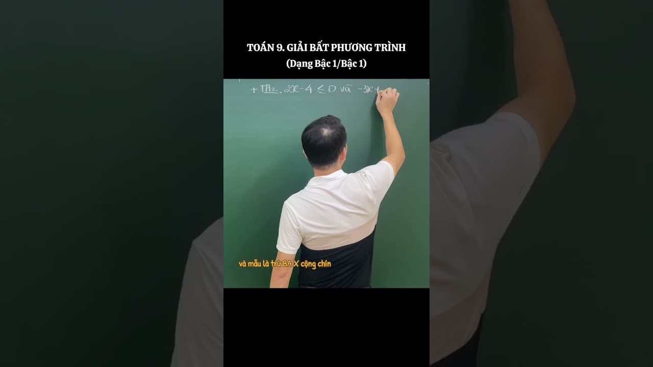 Ảnh bìa video Toán 9 - Giải bất phương trình dạng b1/b1