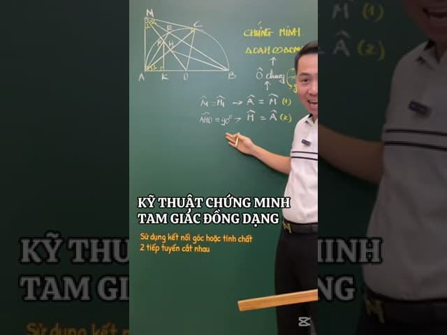Ảnh bìa Kỹ thuật chứng minh tam giác đồng dạng sử dụng kết nối góc và tính chất 2 tiếp tuyến cắt nhau