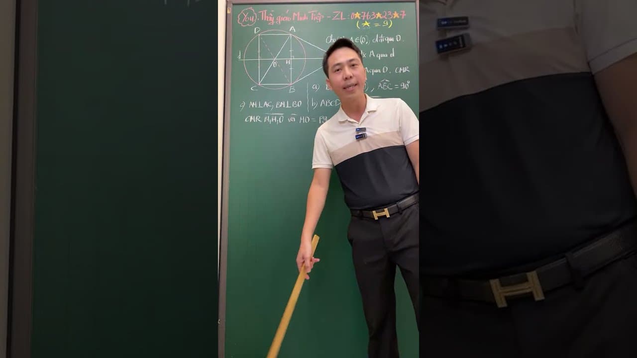 Ảnh bìa video Live - 2K11 - Hình 9: Đường tròn và các bài toán chứng minh song song, vuông góc, thẳng hàng