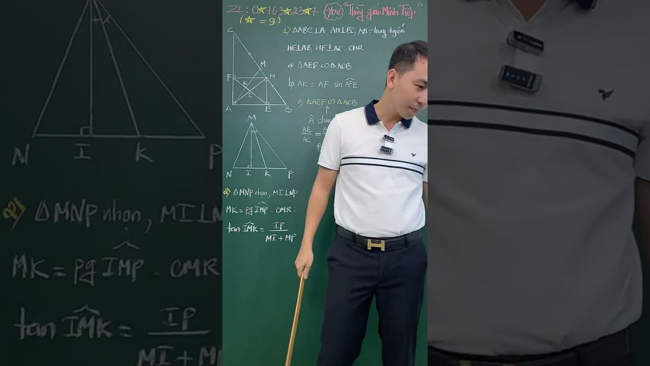 Ảnh bìa Hình 9 - Chứng minh tam giác đồng dạng và đẳng thức lượng giác