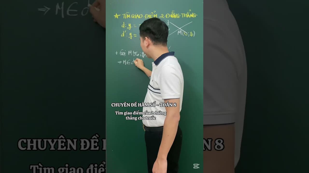 Ảnh bìa video Toán 8 - Hàm số - Tìm giao điểm của 2 đường thẳng