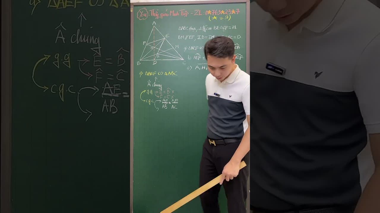 Ảnh bìa video Live - Hình 9 - Kỹ thuật kết nối góc & Chứng minh thẳng hàng (P1)