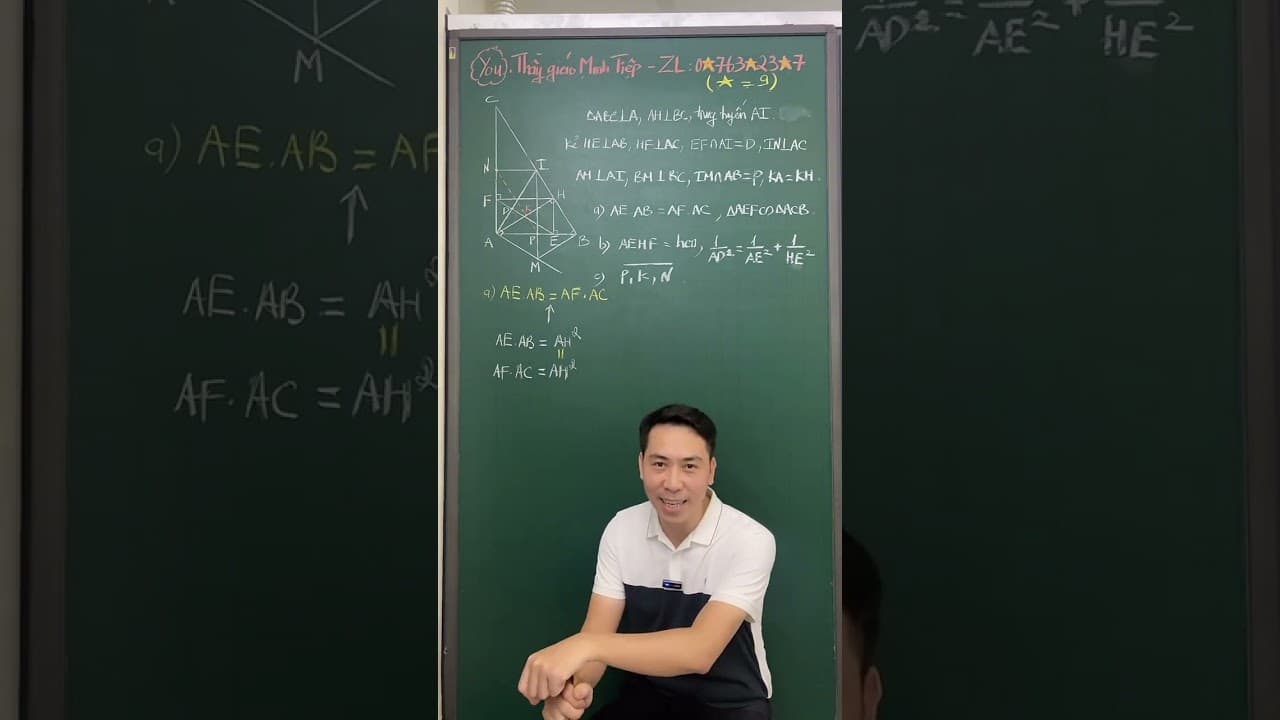 Ảnh bìa video Live - Hình 9 - Kỹ thuật Chứng minh đẳng thức nâng cao + Chứng minh thẳng hàng - P1