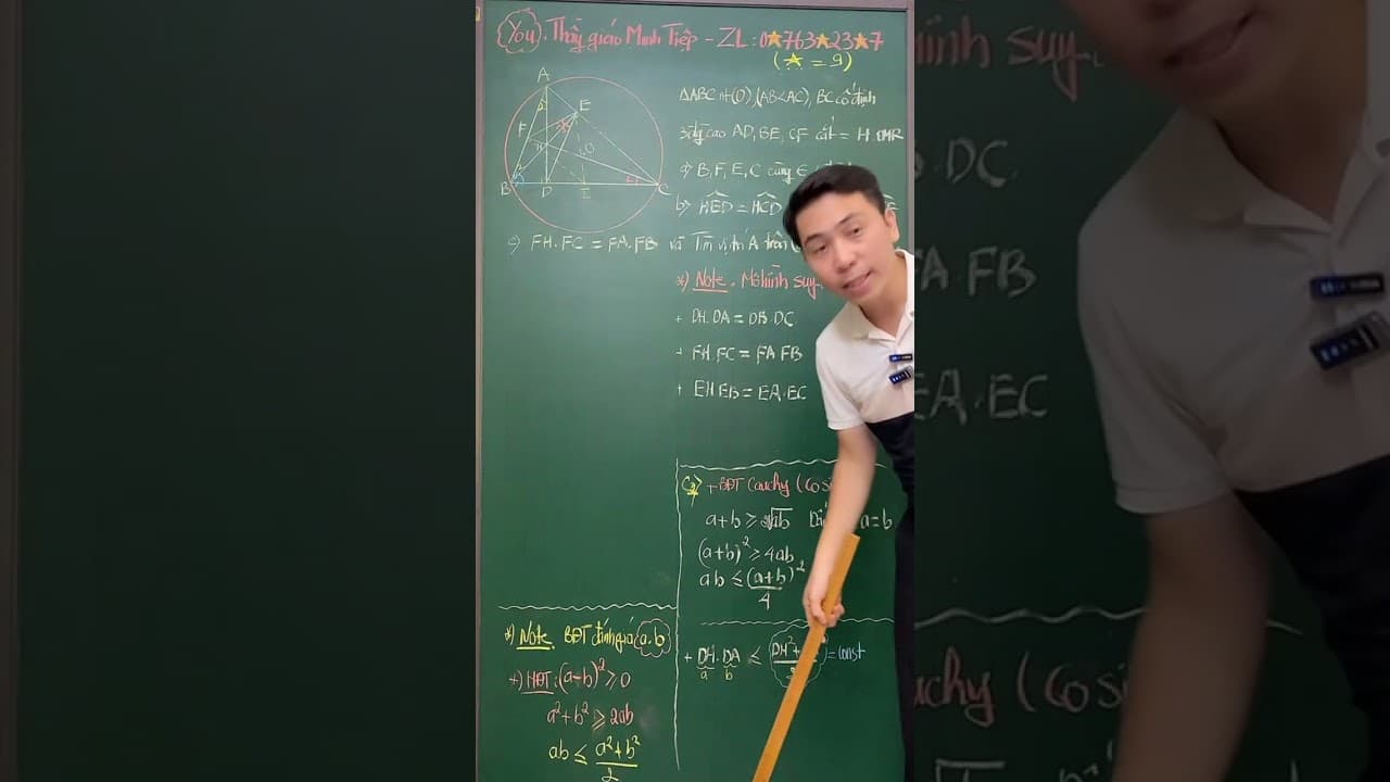 Ảnh bìa video Hình 9: Phương pháp đánh giá cực trị (giá trị lớn nhất) của biểu thức dạng tích 2 cạnh