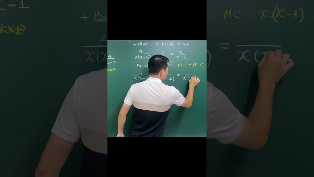 Ảnh bìa video Toán 9 - Nguyên tắc giải phương trình chứa ẩn ở mẫu và một số sai lầm dễ mắc cần lưu ý