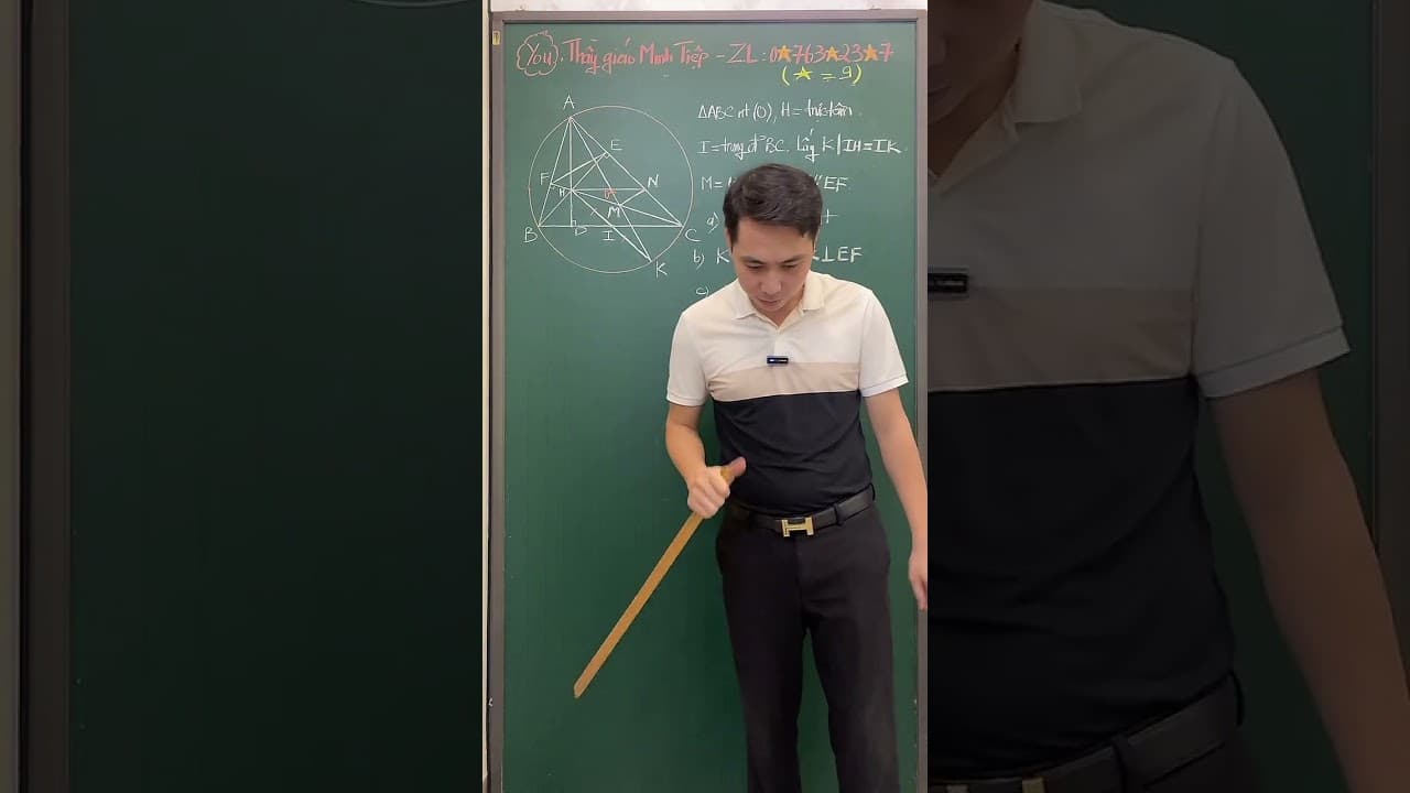 Ảnh bìa video Hình 9 - Live 250522 P1 - Mô hình trực tâm - Câu c: CM vuông góc (Phần 1)