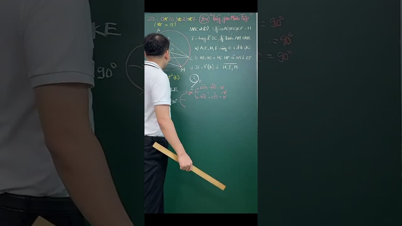 Ảnh bìa video Hình 9 - Chứng minh tiếp tuyến bằng cách cộng góc bằng 90 độ