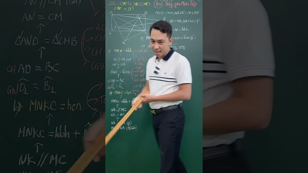 Ảnh bìa video Hình 8 - Chứng minh hình chữ nhật, hình thang cân