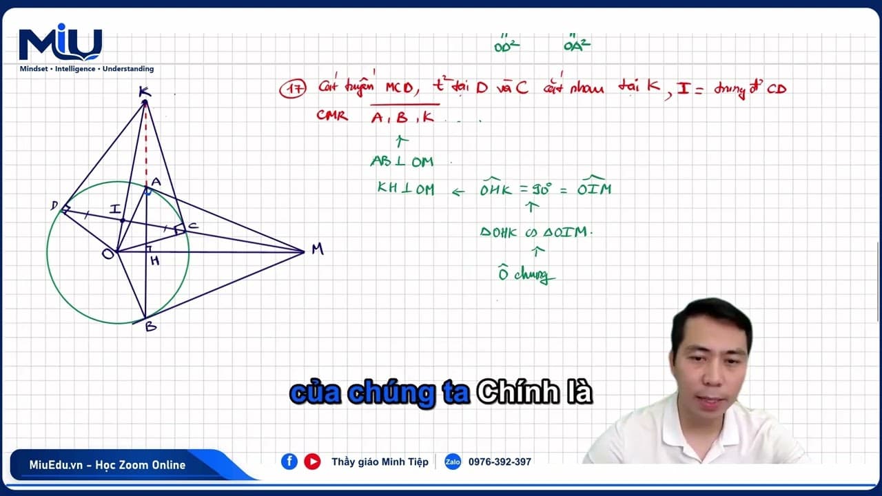 Ảnh bìa video Hình 9 câu c - Chứng minh thẳng hàng - cùng vuông góc