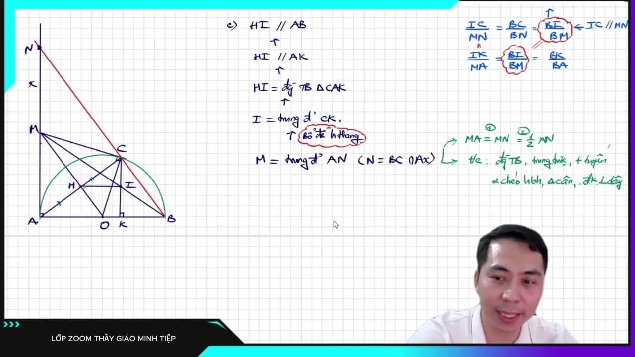 Ảnh bìa video Hình 9 [NC] Ôn tập đường trung bình, trung tuyến ứng vs cạnh huyền... để chứng minh song song