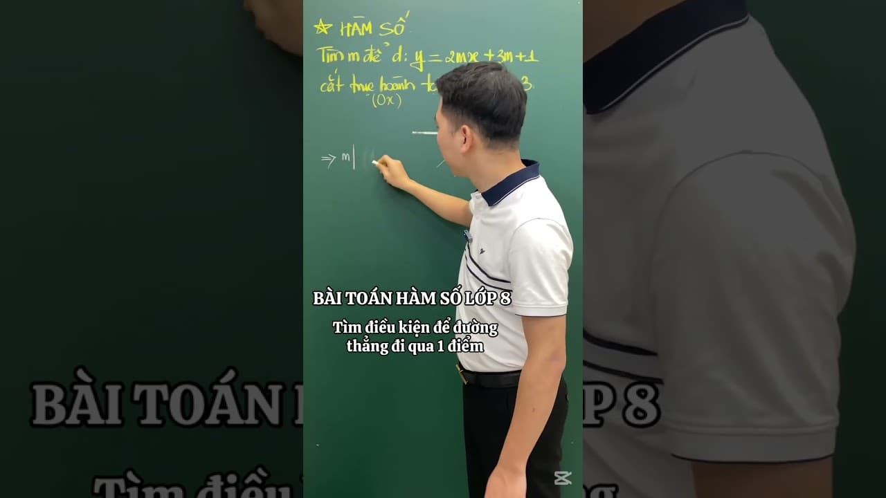 Ảnh bìa video Toán 8 - Tìm điều kiện đường thẳng cắt trục hoành tại điểm có hoành độ cho trước