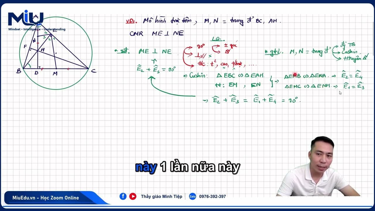 Ảnh bìa video Hình 9 NC - Câu c - Chứng minh vuông góc bằng 3 cách thông dụng