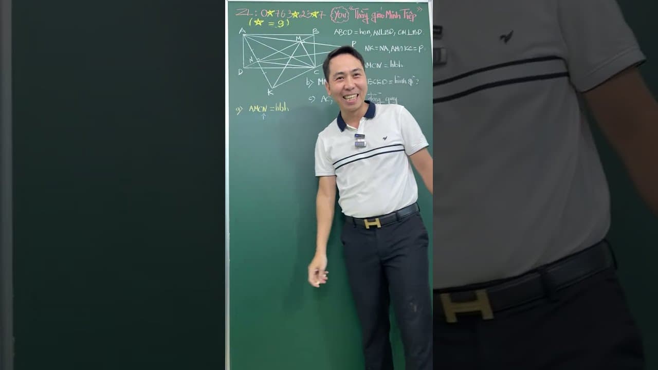 Ảnh bìa video Live - 2K12 - Hình 8: Chứng minh đồng quy, chứng minh hình bình hành, hình chữ nhật, thang cân