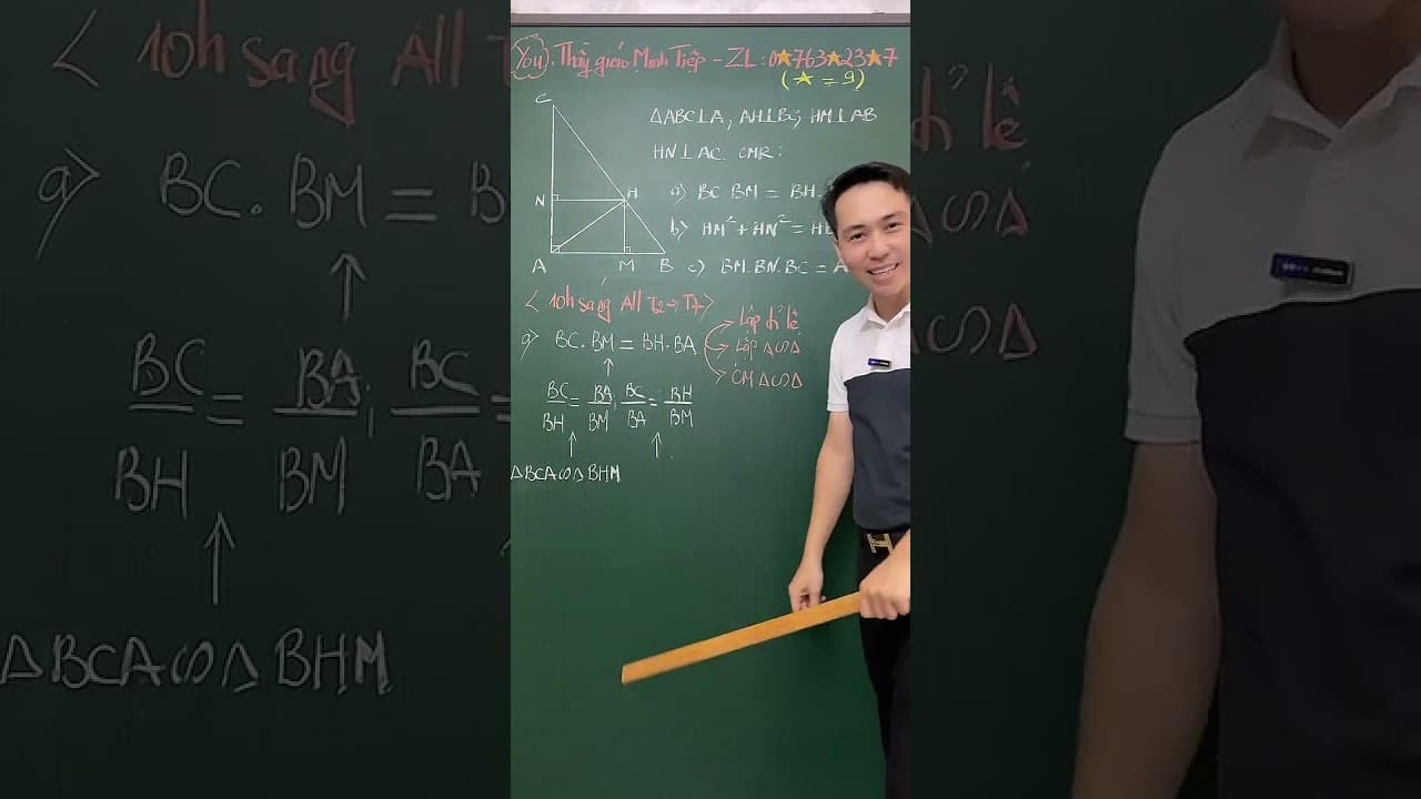 Ảnh bìa video Live - 2K11 - Hình 9. Chứng minh đẳng thức sử dụng mô hình hệ thức lượng suy đẳng thức tích
