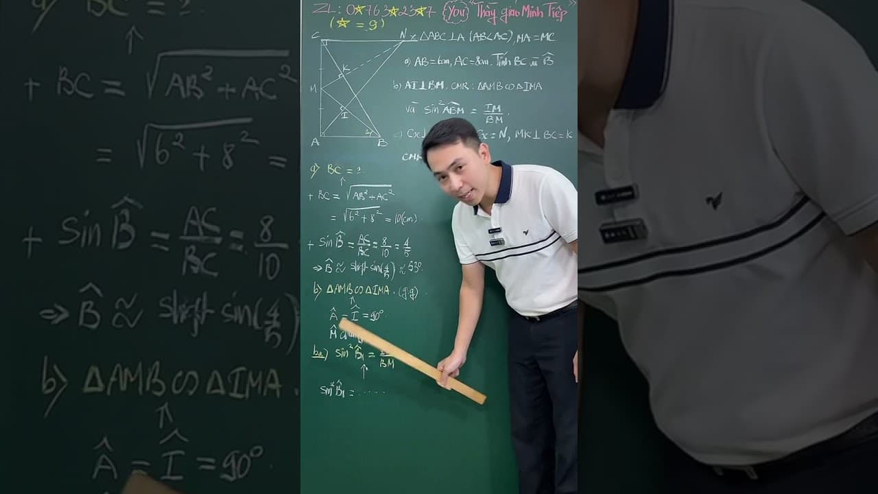 Ảnh bìa video Hình 9 - Chứng minh tam giác đồng dạng, chứng minh đẳng thức lượng giác