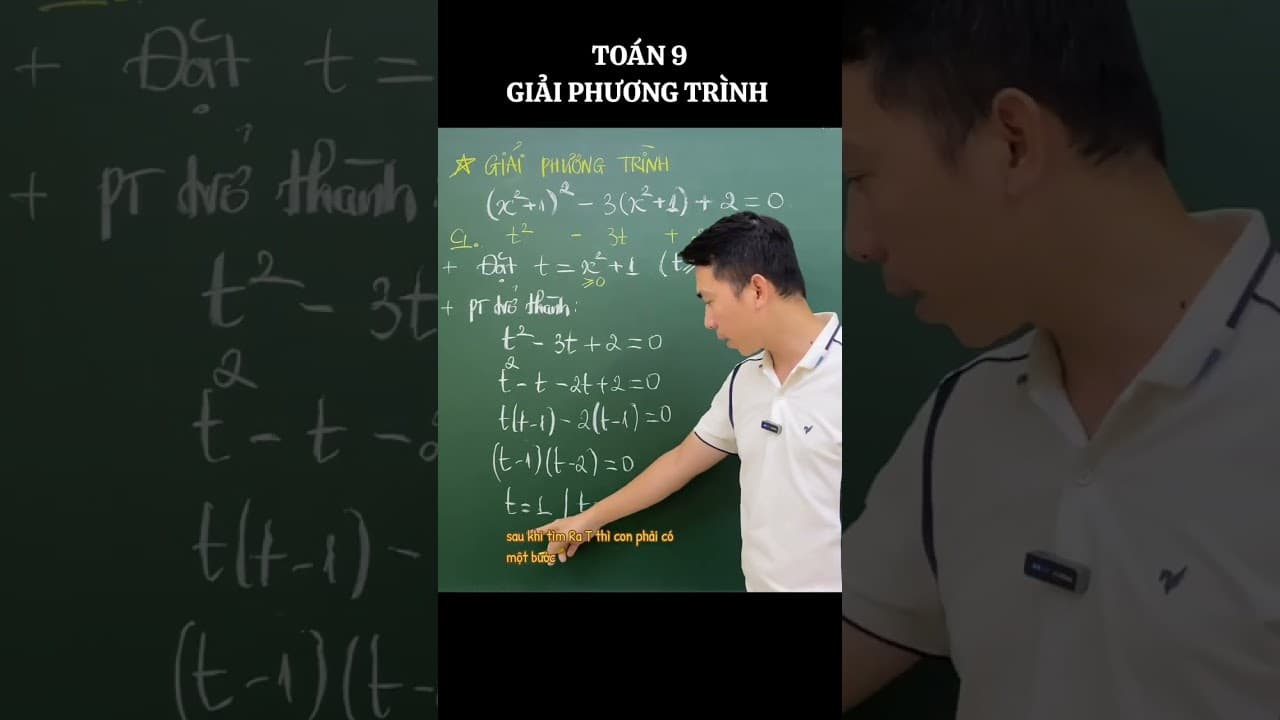 Ảnh bìa video Toán 9 - Giải phương trình - Đặt ẩn phụ