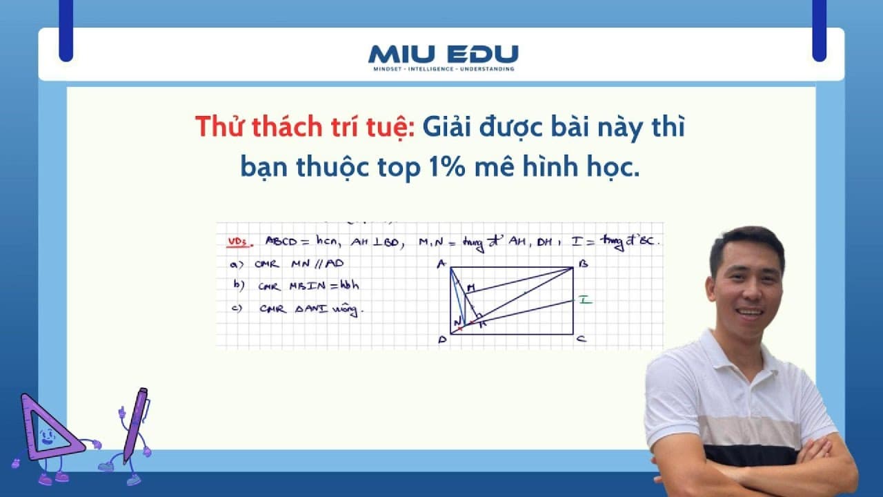 Ảnh bìa Hình 8 - Chứng minh hình bình hành, chứng minh vuông góc