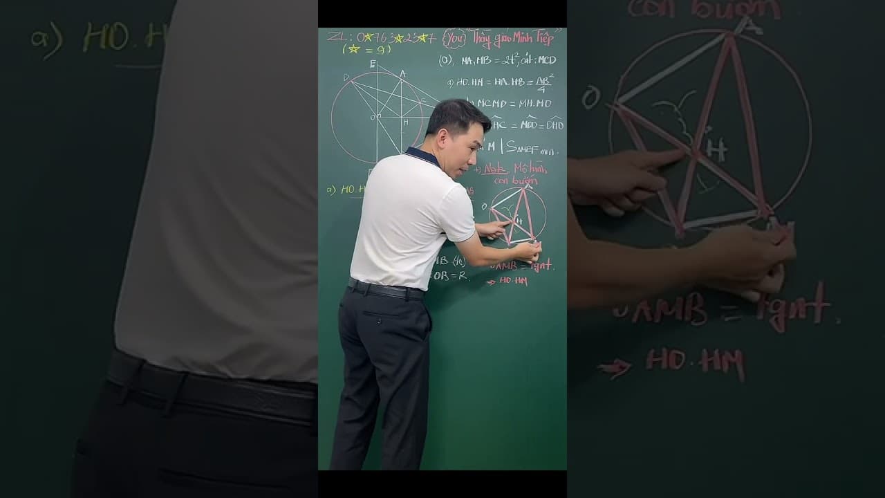 Ảnh bìa video Hình 9 - Chứng minh  đẳng thức tích mở rộng - mô hình cánh bướm suy đẳng thức tích