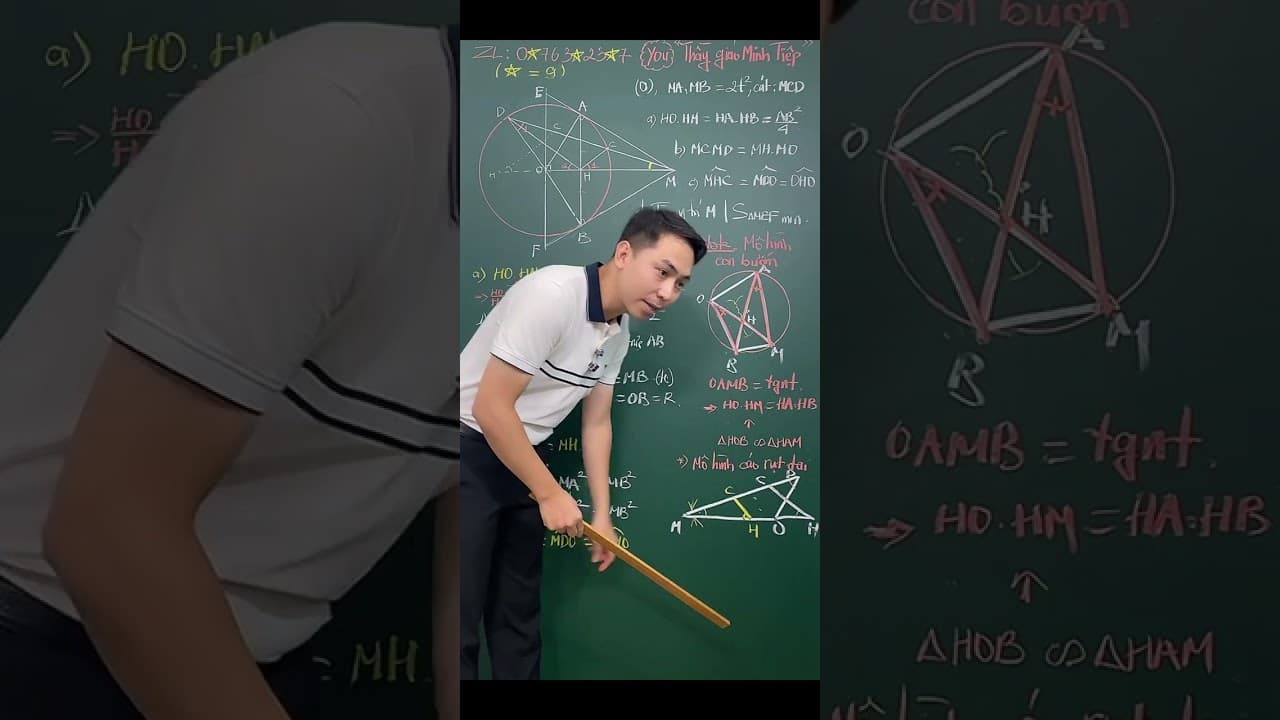 Ảnh bìa video Hình 9 - Kỹ thuật chứng minh 2 góc = nhau từ cặp tam giác đồng dạng, mô hình cáo rụt tai