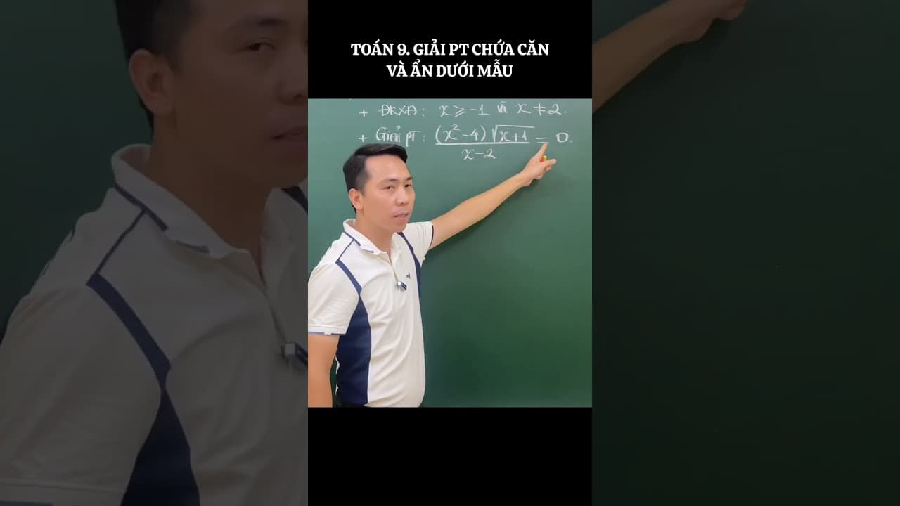 Ảnh bìa video Toán 9 - Giải phương trình chứa căn và chứa ẩn dưới mẫu
