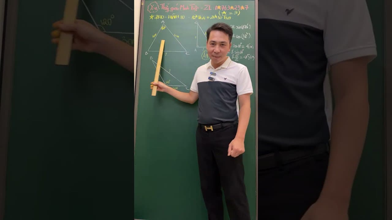 Ảnh bìa video Live - 2K10 - Hình 10: Định lý Cosin