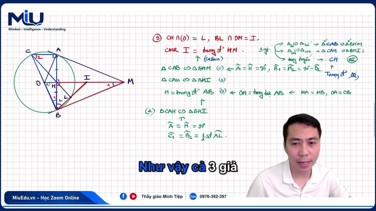 Ảnh bìa Ứng dụng mô hình Cushin chứng minh trung điểm - Hình 9 - Mô hình 2 tiếp tuyến cắt nhau
