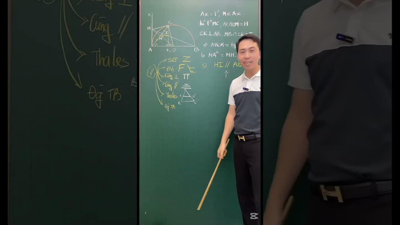 Ảnh bìa Hình 9. Câu c: Chứng minh thẳng hàng bằng cách chứng minh 2 góc bằng nhau