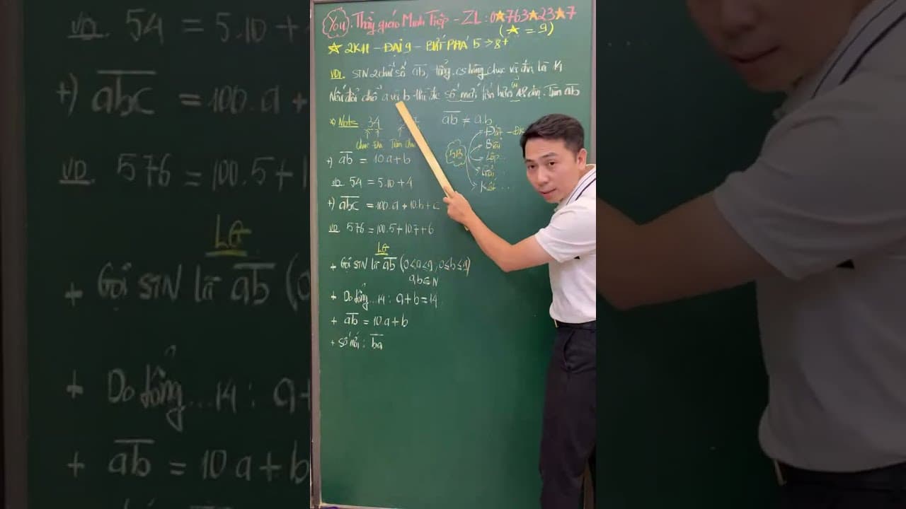 Ảnh bìa video Live - 2K11 - Đại số - Bứt phá từ 5 lên 8+ với bài toán thực tế - dạng toán liên quan đến Số học
