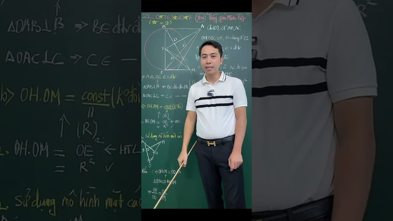 Ảnh bìa video Hình 9 - Chứng minh đẳng thức tích có giá trị không đổi (cố định)