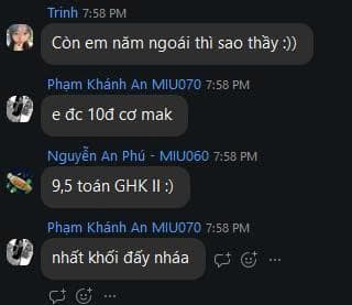 Thành tích học tập xuất sắc