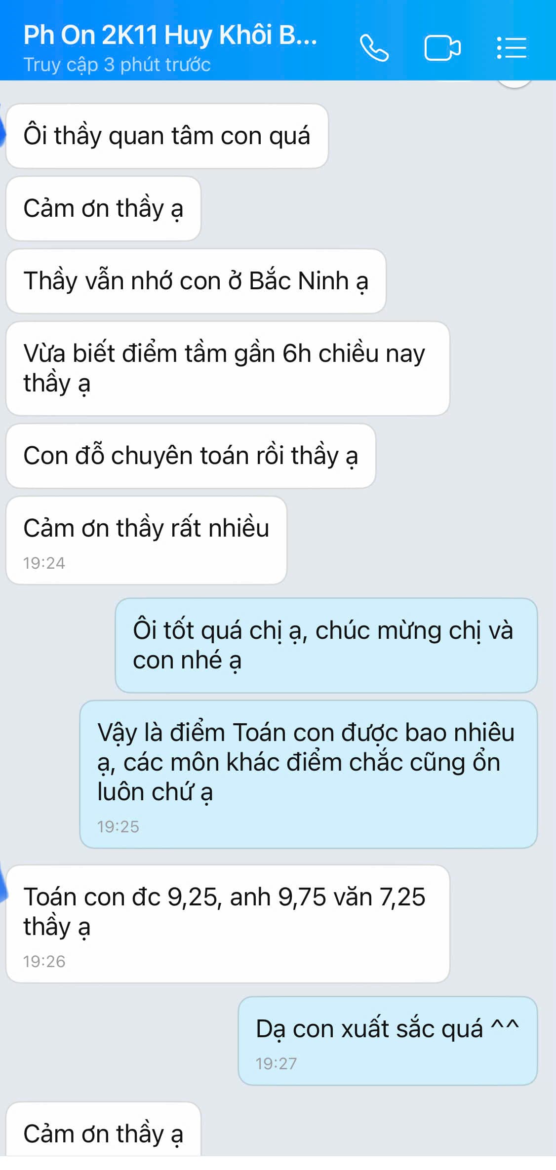 Thành tích cao Thi vào 10